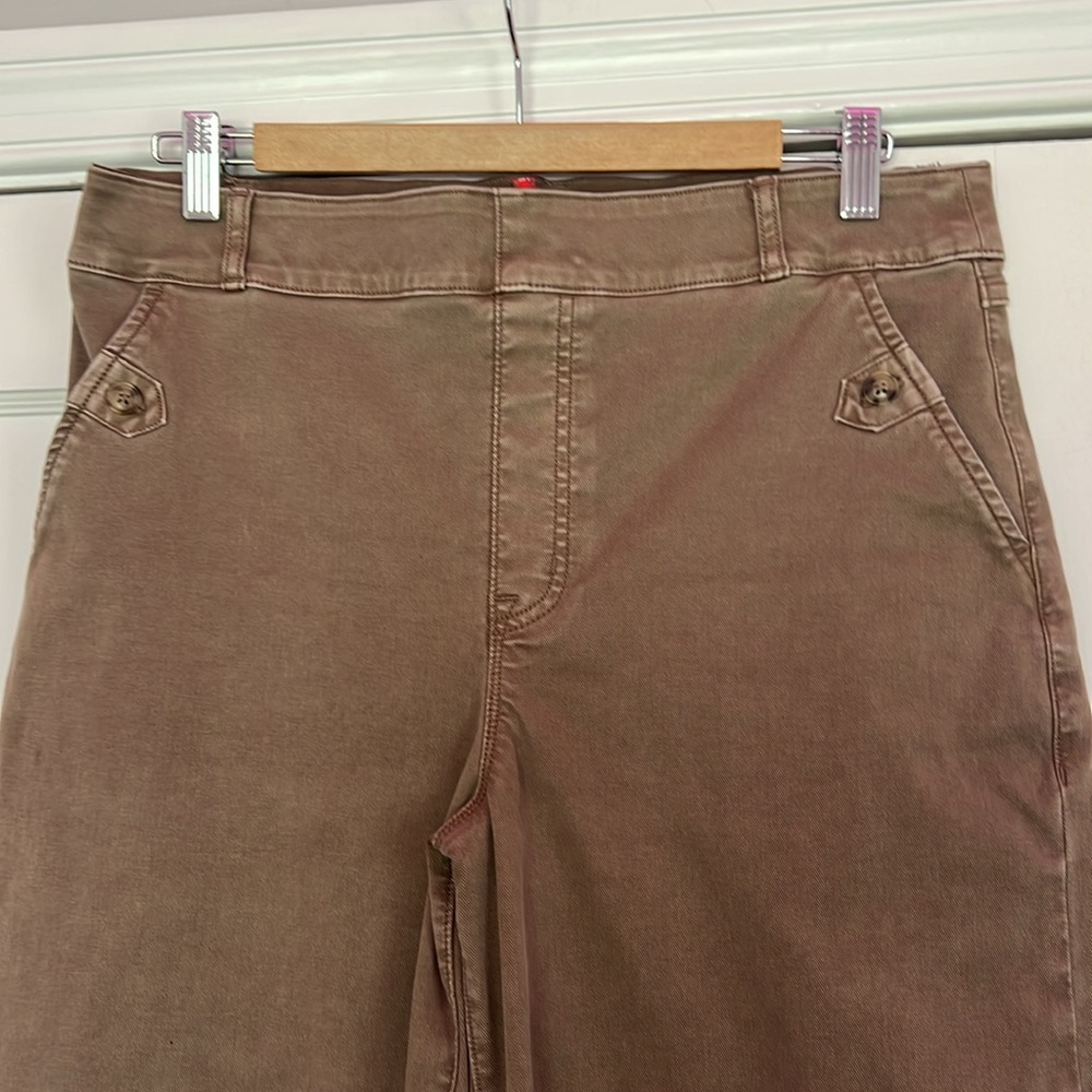 SPANX Stretch Twill Cropped Wide Leg Pant - Picture 3 of 7